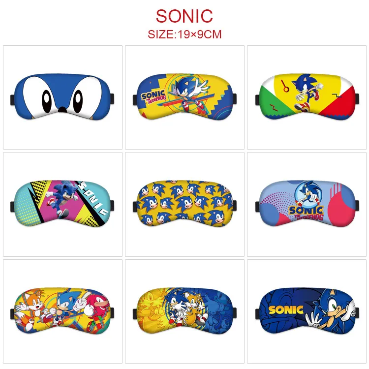 Sonic the Hedgehog Inspired 3D Sleep Mask – Breathable Blackout Eye Mask with Adjustable Strap, Cute Cartoon Blindfold for Travel, Nap & Cosplay